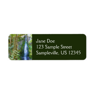 Marymere Falls I at Olympic National Park Label