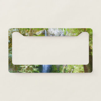 Marymere Falls I at Olympic National Park License Plate Frame