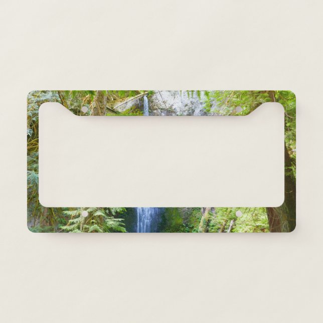 Marymere Falls I at Olympic National Park License Plate Frame (Front)