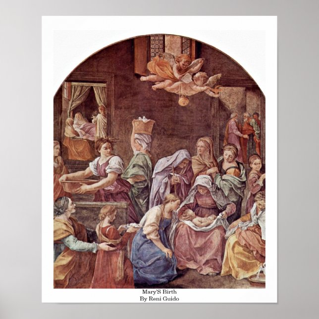 Mary'S Birth By Reni Guido Poster (Front)