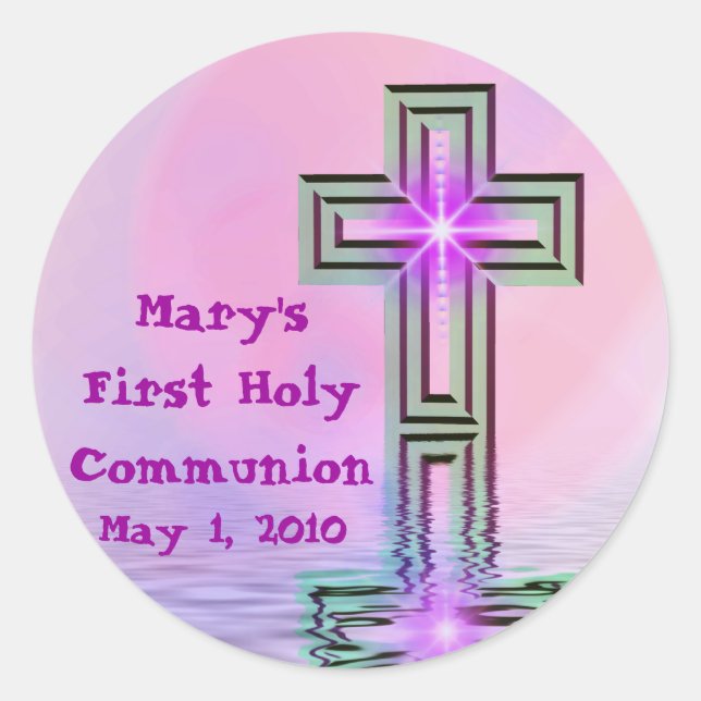Mary's First Holy Communion Stickers (Front)