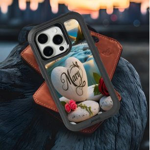 Mary's Heart stone Sunset iPhone 15 Pro Case