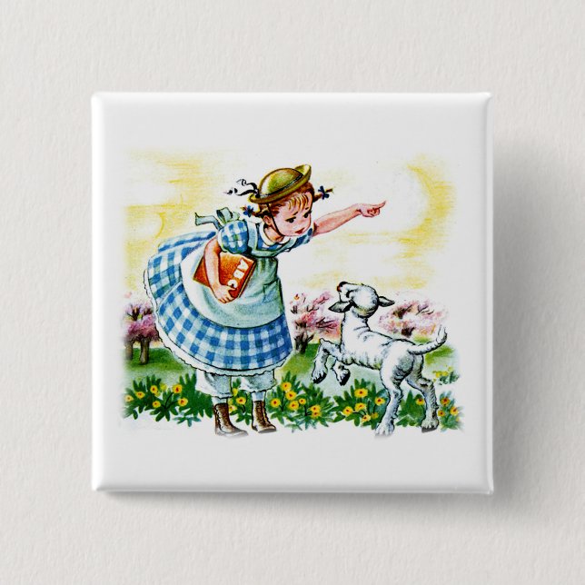 Mary's Lamb Button (Front)