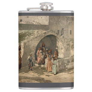 Mary's Well Bible Scene  Flask