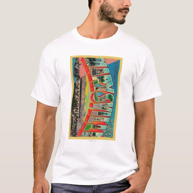 Marysville, California - Large Letter Scenes T-Shirt (Front)