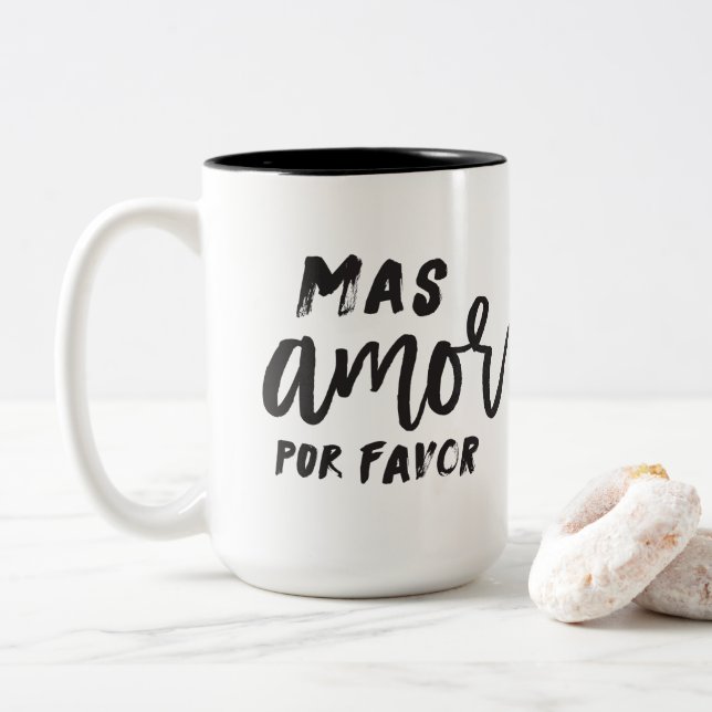 Mas Amor Por Favor Coffee Mug (With Donut)