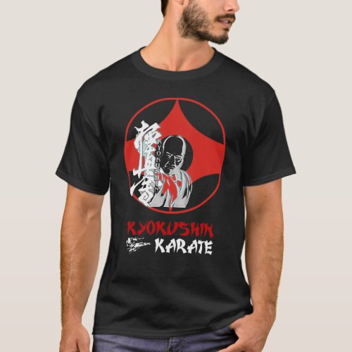 Mas Oyama Kyokushin Karate emblem design T_Shirt