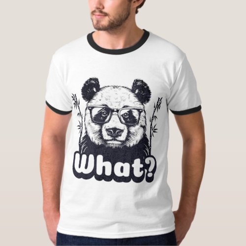 mas panda cartoon  T_Shirt