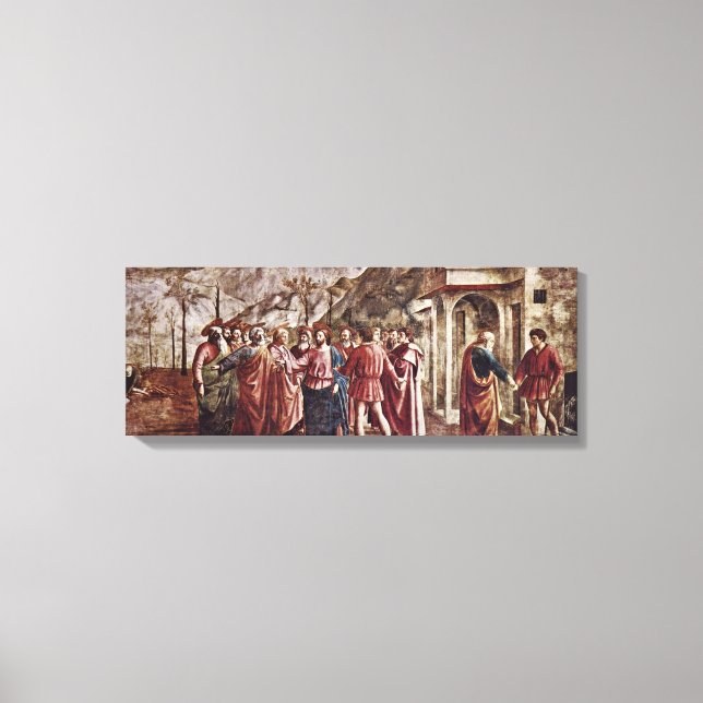 Masaccio - The Tribute Money Canvas Print (Front)
