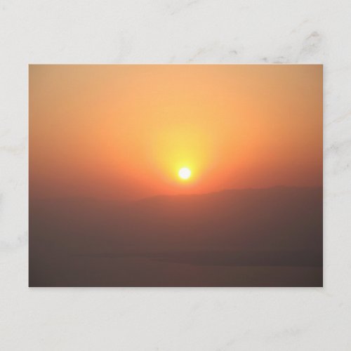 Masada Sunrise2 _ Customized Postcard