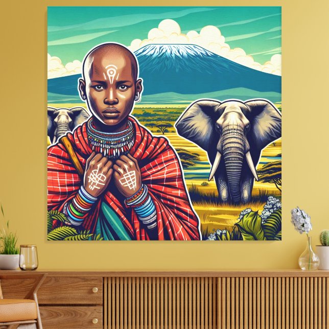 MASAI ART CANVAS WALL FRAME (Insitu(LivingRoom))