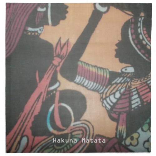 MASAI Hakuna MatataJPG Cloth Napkin