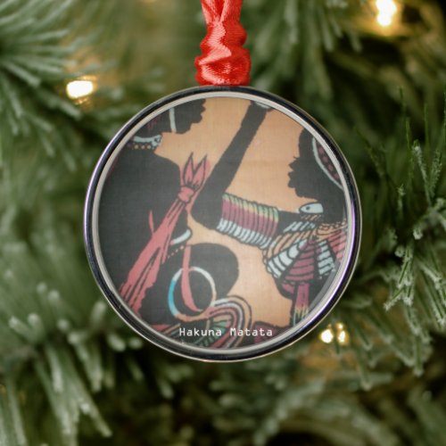 MASAI Hakuna MatataJPG Metal Ornament