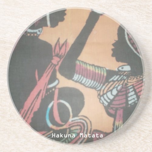 MASAI Hakuna MatataJPG Sandstone Coaster