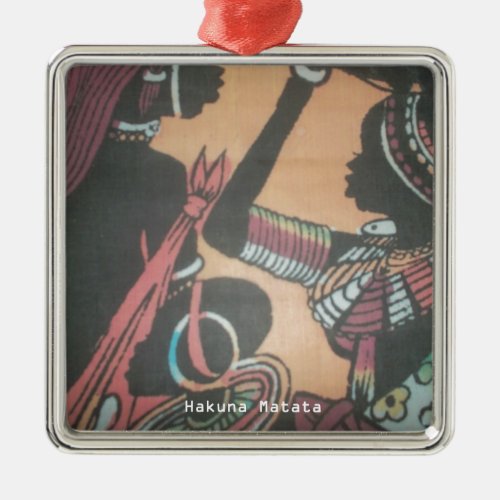 MASAI Hakuna Matata Metal Ornament