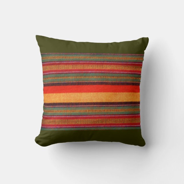 Masai Shuka Blanket Throw Pillow (Front)