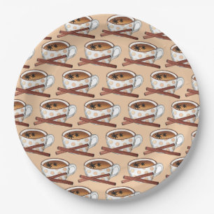 Masala Chai Teacup Indian Spiced Black Tea Cuppa Paper Plates