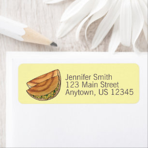 Masala Dosas Indian Food Cuisine Restaurant Chef Label