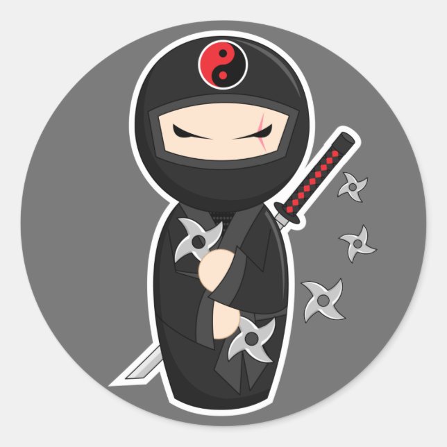 Masaru Classic Round Sticker (Front)