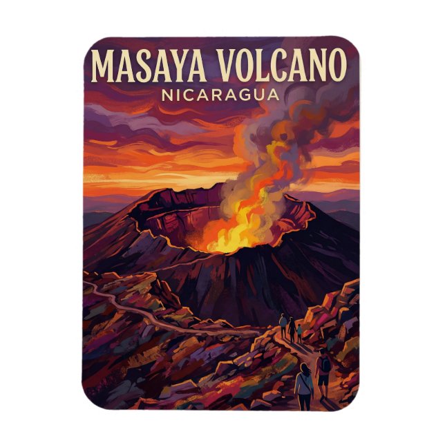 Masaya Volcano Nicaragua Magnet (Vertical)