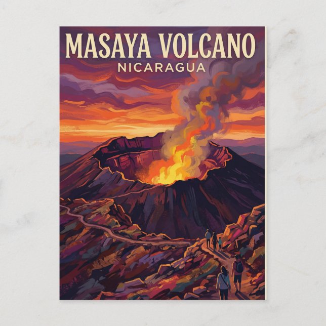 Masaya Volcano Nicaragua Postcard (Front)