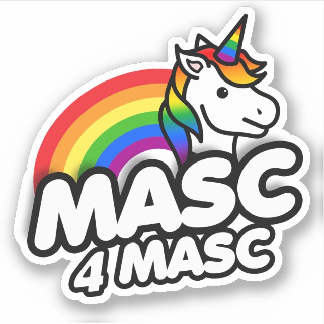 Masc 4 masc sticker (Front)