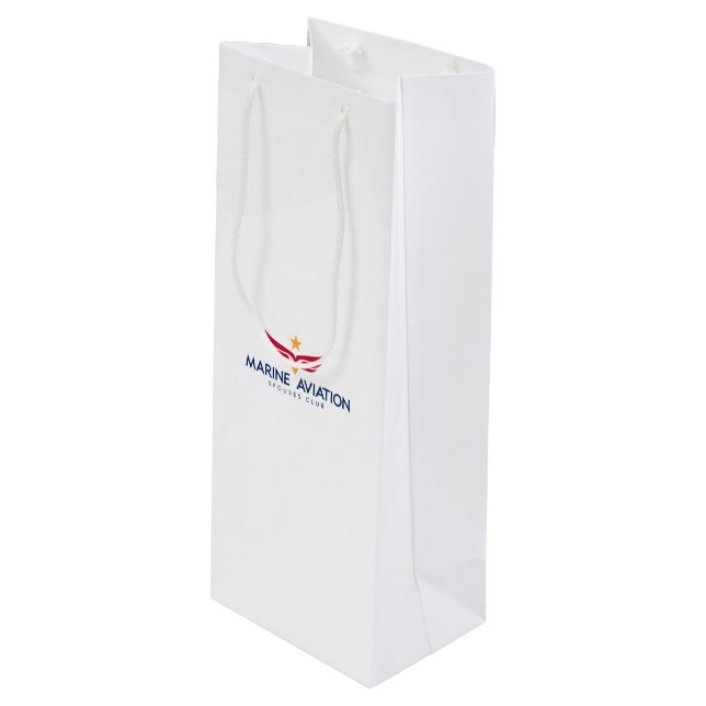 MASC Gift Bag - Wine, Glossy (Front Angled)