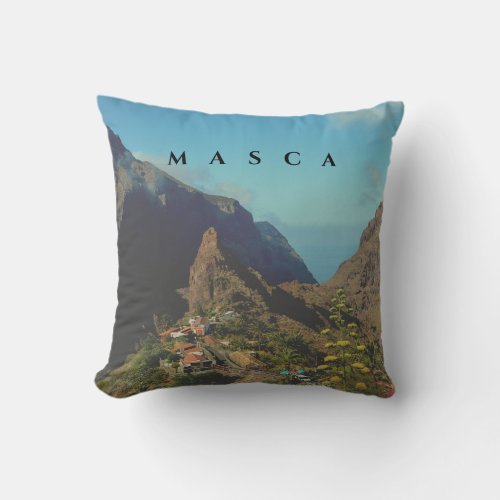 Masca in Spain _  With two different sides    Throw Pillow