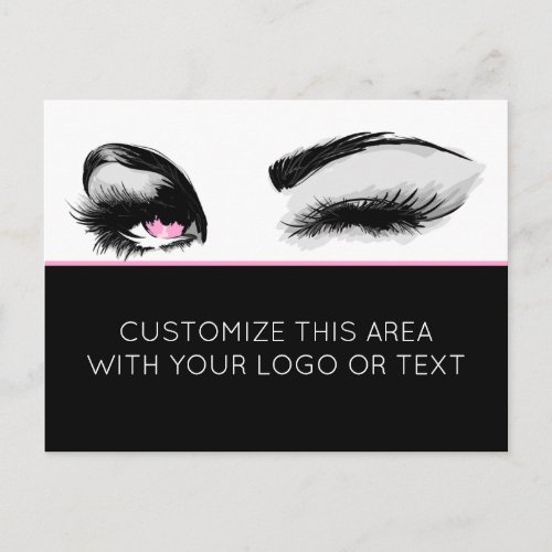 Mascara or Eyelash Business Postcard