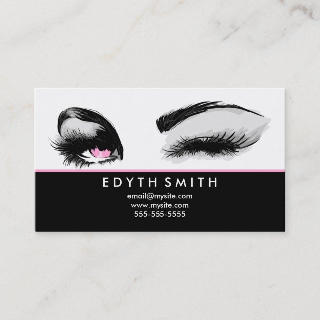 Mascara or Eyelashes Business Card (Front)