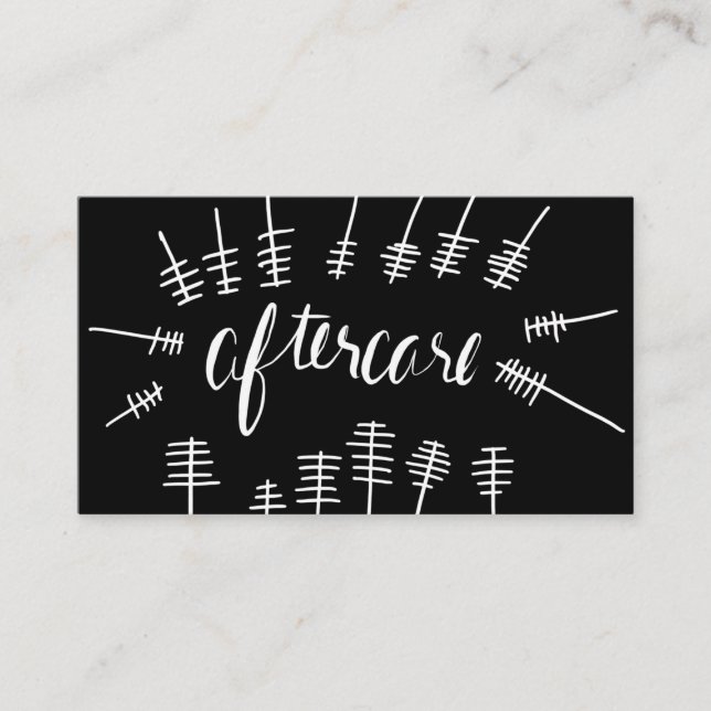 Mascara wand Aftercare lash card (Front)