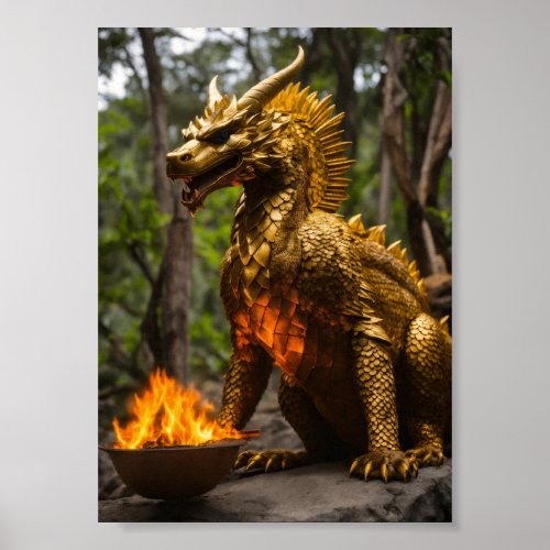  Mascate Drago Poster Mystical Dragon Merchant Poster