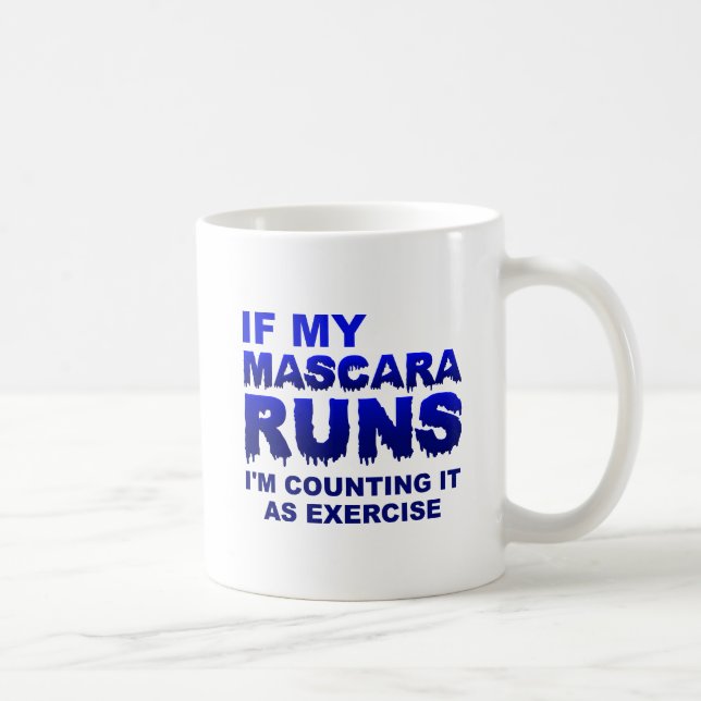 Mascera Runs Exercise Funny Mug (Right)