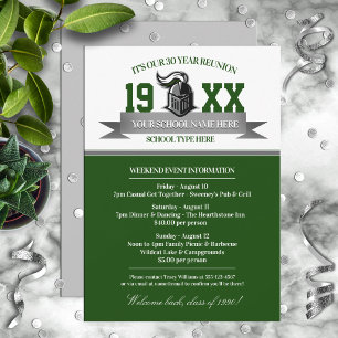 Mascot Banner Class Reunion Invitations