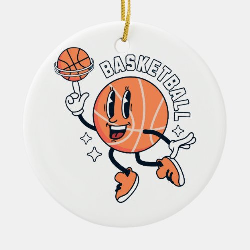 mascot_basket_ball_sport ceramic ornament
