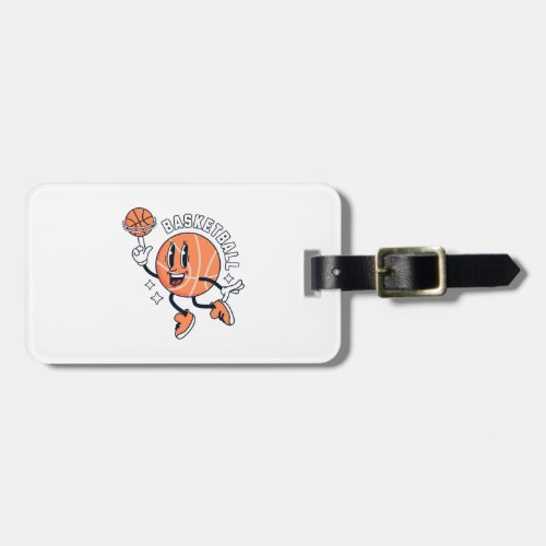 mascot_basket_ball_sport luggage tag