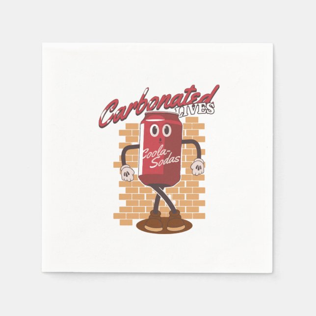 Mascot Drink Cola Napkins (Front)