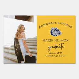 Mascot Graduation Yard Sign