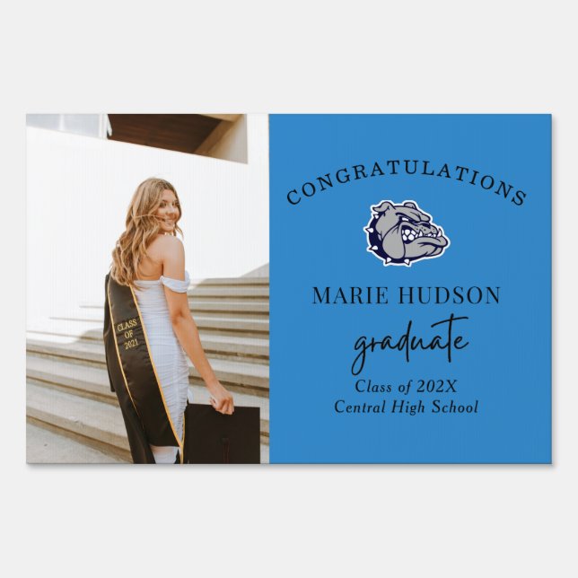 Mascot Graduation Yard Sign (Front)