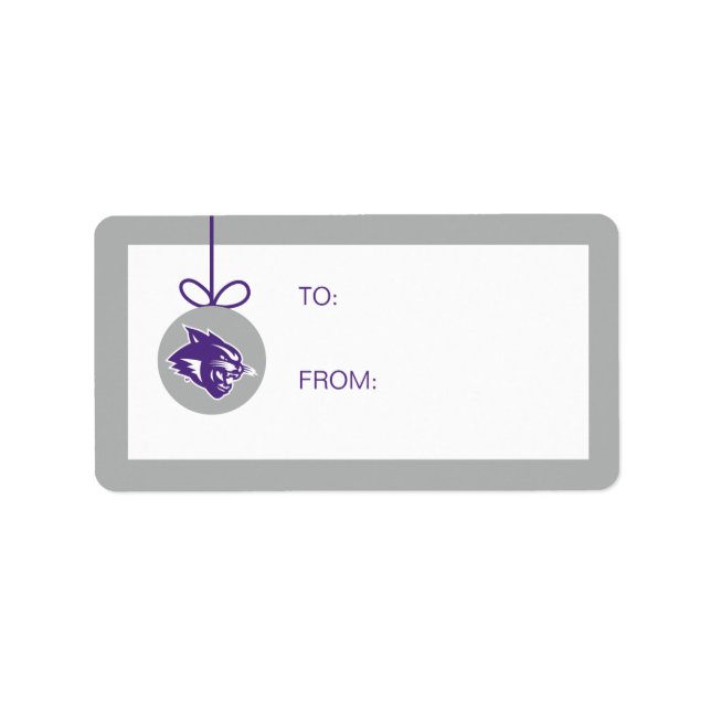 Mascot Mark Holiday Label (Front)