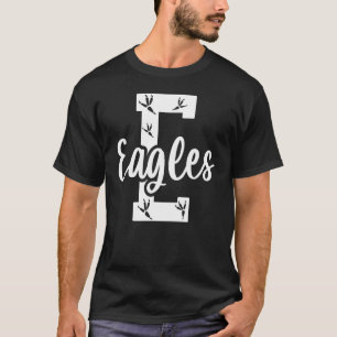 Mascot Sports School Spirit Eagles Back to School  T-Shirt