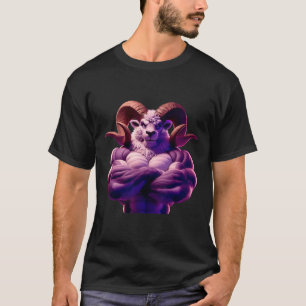 Mascular Ram Flexing Fan Lover Bodybuilding Cool G T-Shirt