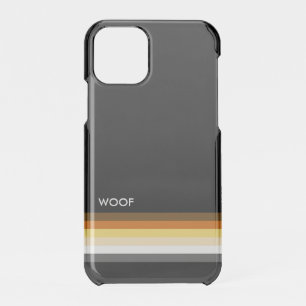 Masculine and Sleek Gay Bear Pride Flag woof iPhone 11 Pro Case
