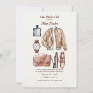 Masculine Attire Invitation