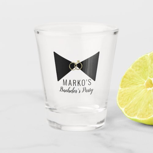 Masculine Bachelor Party Ring Shot Glass