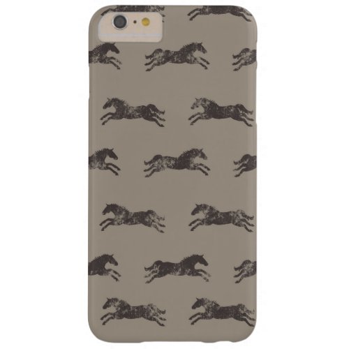 Masculine Black and Tan Classic Equestrian Horses Barely There iPhone 6 Plus Case