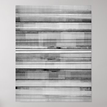 'masculine' Black And White Abstract Art Poster by T30Gallery at Zazzle