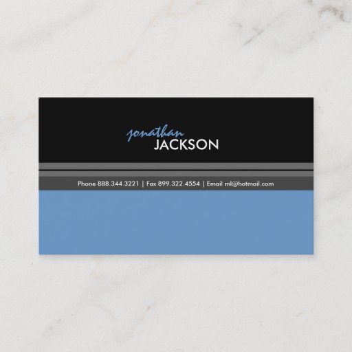 Customizable Masculine Business Card