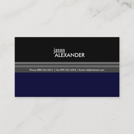 Customizable Masculine Business Card