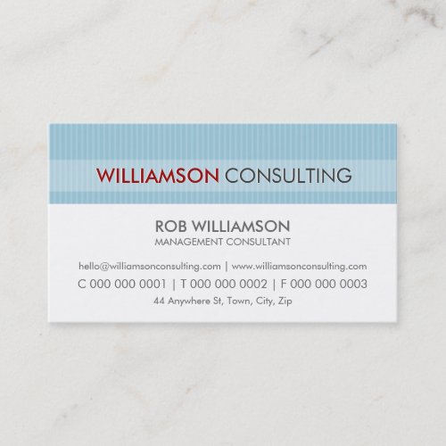 MASCULINE BUSINESS CARD :: minimal pinstripe 14